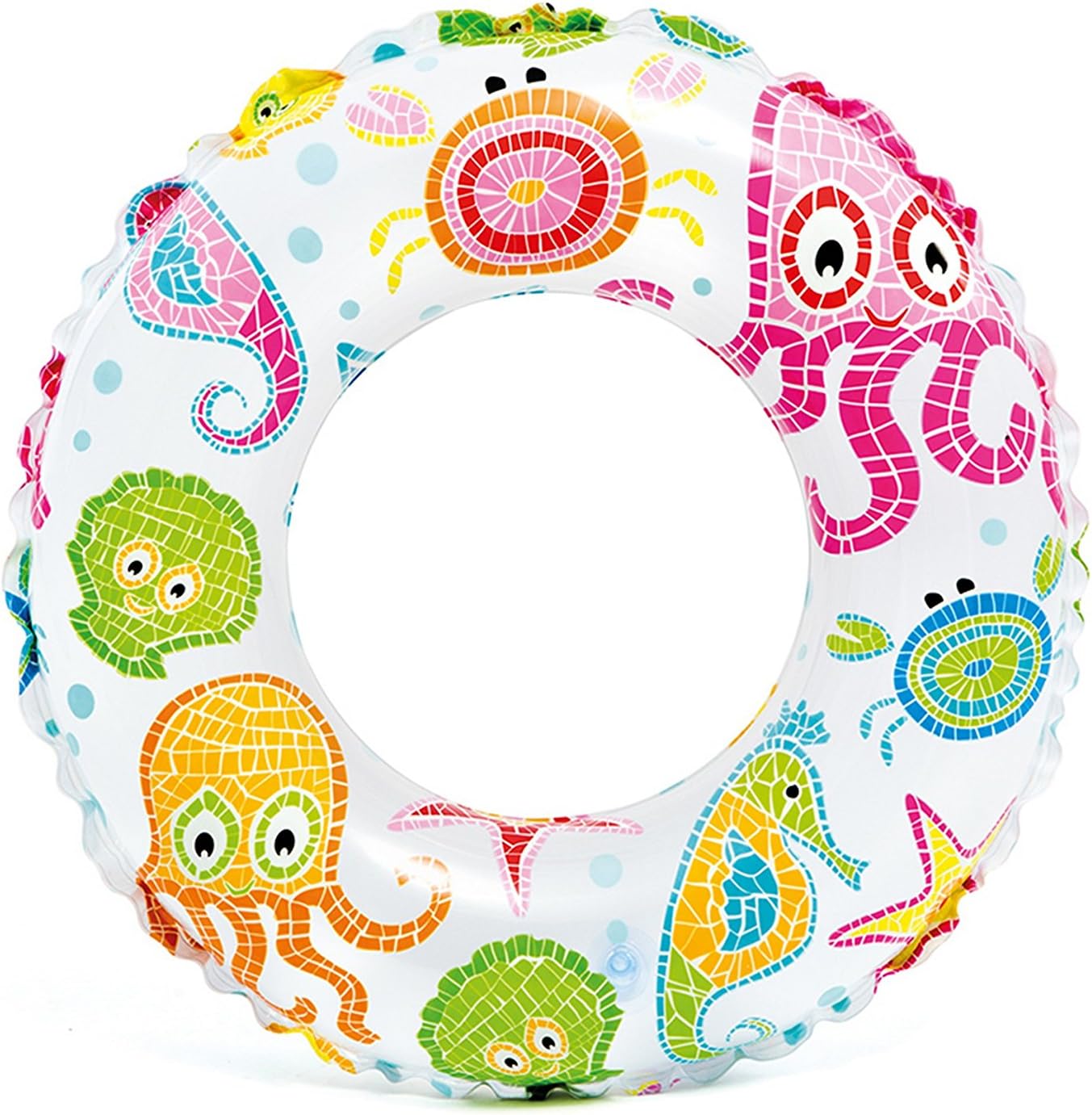 Intex 59241-2 Lively Print Swim Ring, Blue