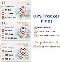 Vista 5 de SpeedTalk Mobile Tarjeta SIM de seguimiento para 5G 4G LTE GSM Pet Senior Kids Car Todos los dispositivos de seguimiento GPS Datos de texto