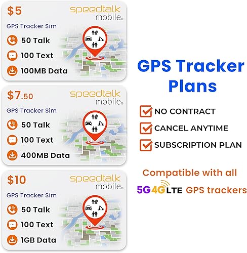 Miniatura 4 de SpeedTalk Mobile Tarjeta SIM de seguimiento para 5G 4G LTE GSM Pet Senior Kids Car Todos los dispositivos de seguimiento GPS | Datos de texto de