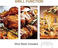 Vista 4 de Emerson MWRG0901W - Microondas retro de 0.9 pies cúbicos con función de parrilla de 1,000 W, potencia de cocción de 800 W, pantalla LED, 5 niveles