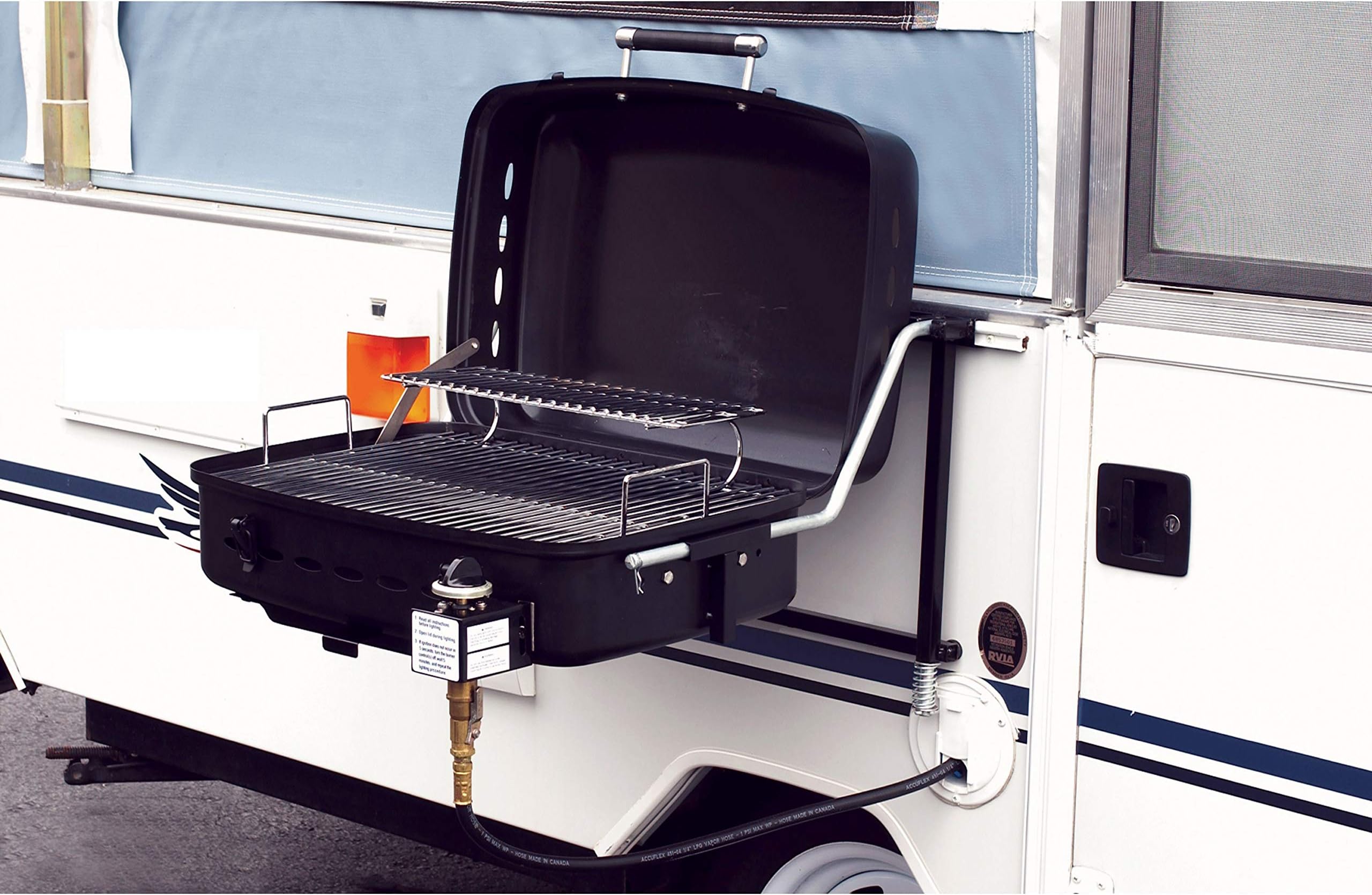 Fleming Sales RVAD400 Black RV Sidekick Grill