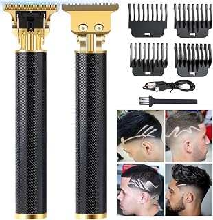 candyfouse Professional Zero-Gap Beard Trimmer for Men - Cordless Hair Clippers with 4 Guide Combs, LCD Display & 180Min Battery