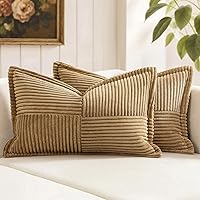 Vista 81 de MIULEE - Juego de 2 fundas de almohada lumbar decorativas para sofá, cama, sala de estar, 12 x 20 pulgadas, beige, bohemio, acento, almohadas