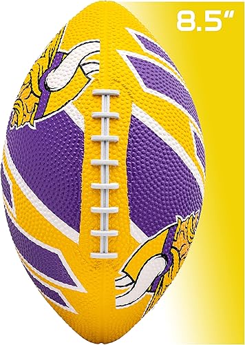 Vista 28 de Franklin Sports NFL Team Footballs - Rubber Youth Mini Balls for All Teams - Kids 8.5" Football + Air Pump Sets - Official NFL Licensed