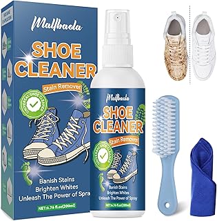 Sponsored Ad - Mallbaola Shoe Cleaner, 6.76 Oz Sneaker Cleaner With Brush and Towel, Shoe Cleaner Sneakers Kit for Knit, B...