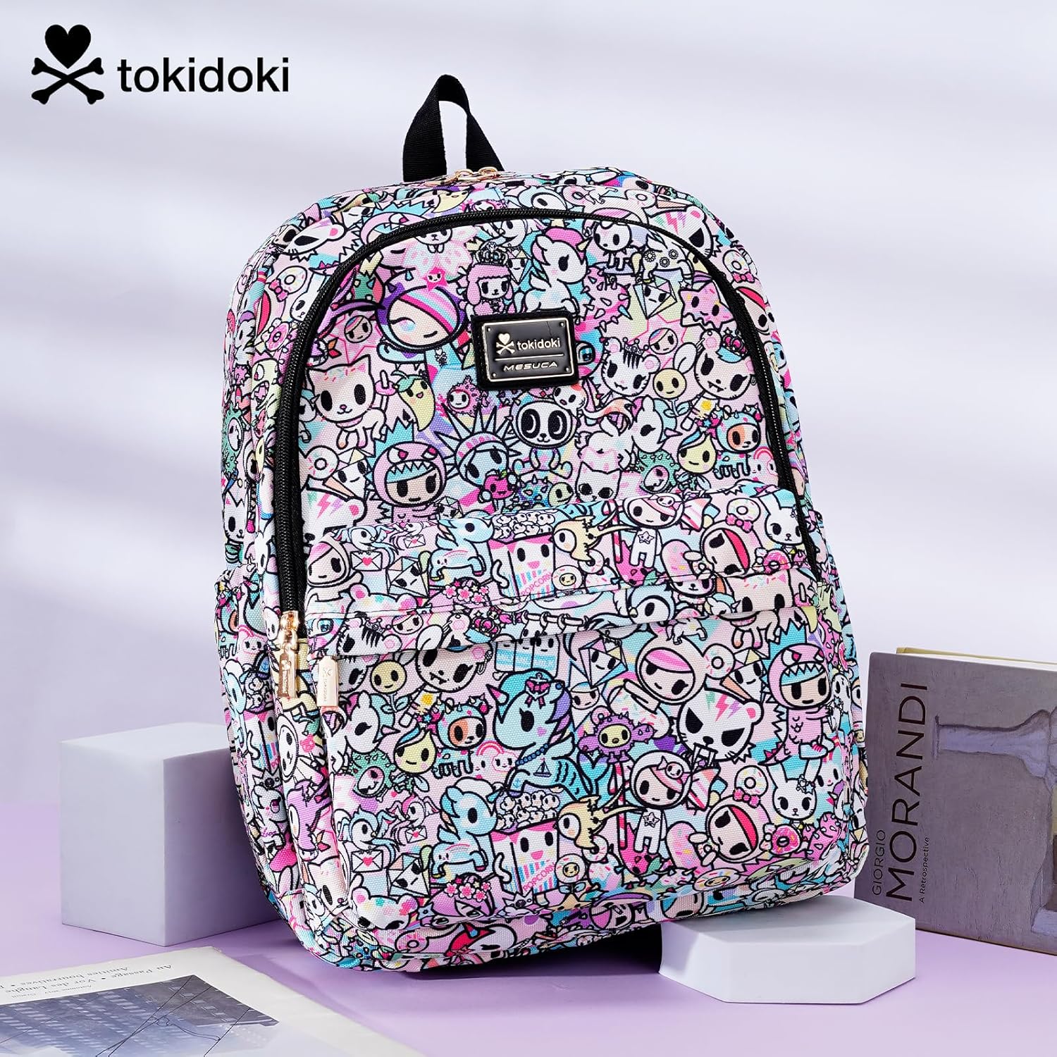 Tokidoki Travel Backpack for Women Shoulder Bag Unicorno Casual Daypack for Work Weekender Business Hiking (pink) - Image 8