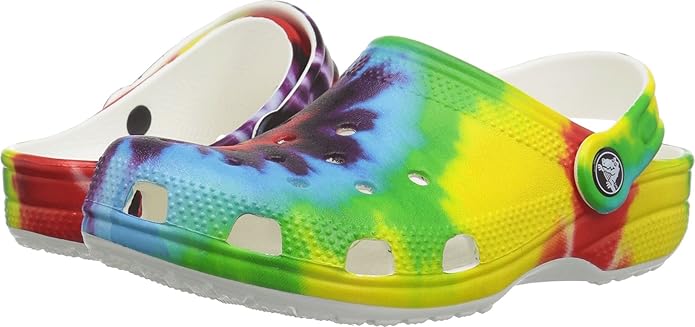 Crocs Unisex-Child Classic Tie-dye Graphic Clog (Toddler/Little Big Kid)