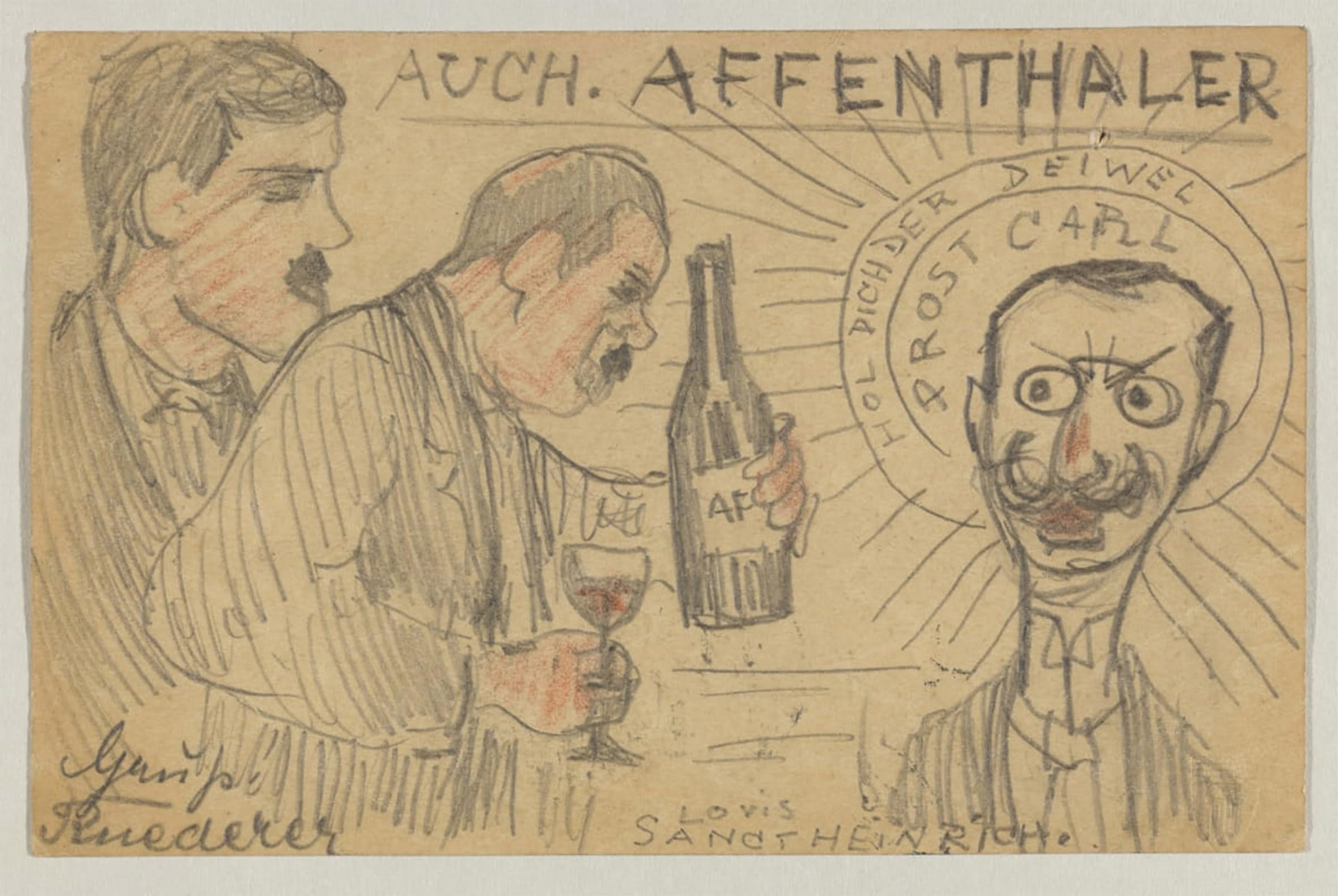 Lienzo Lovis Corinth Postkarte para transformar tu despacho en una galería 5