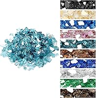 Vista 12 de Onlyfire Vidrio ignífugo de 10 libras para fogata de propano y chimenea de gas, rocas de vidrio reflectantes de 1/2 pulgada para mesa de hoguera