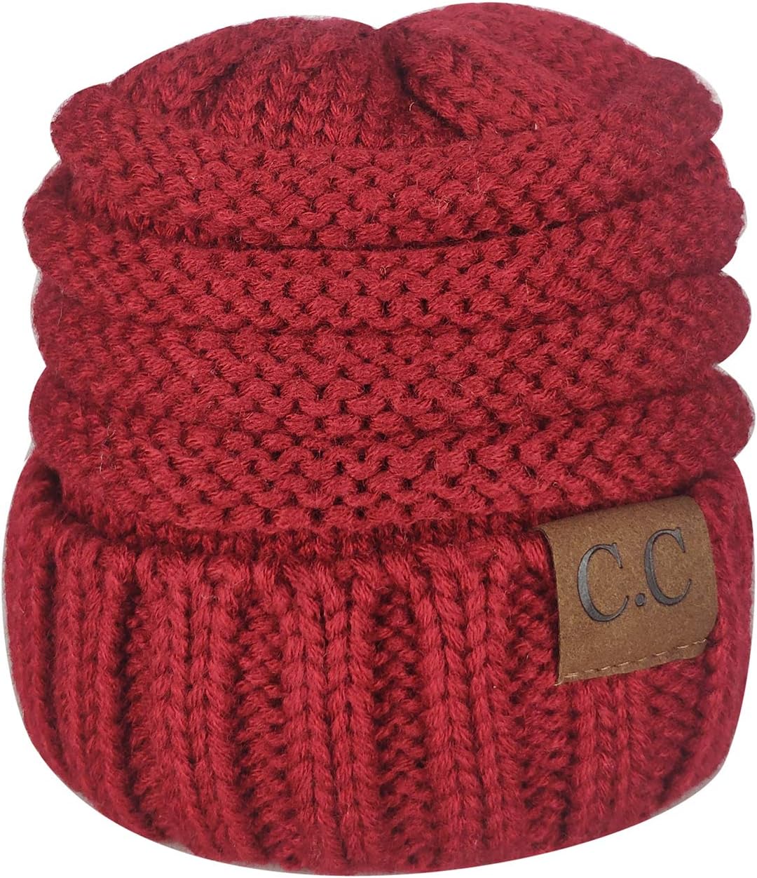 Sechunk Baby Boy Winter Warm Hat, Infant Toddler Kids Beanie Knit Cap for Girls and Boys [0-5years] (Beige) (Red Wine)