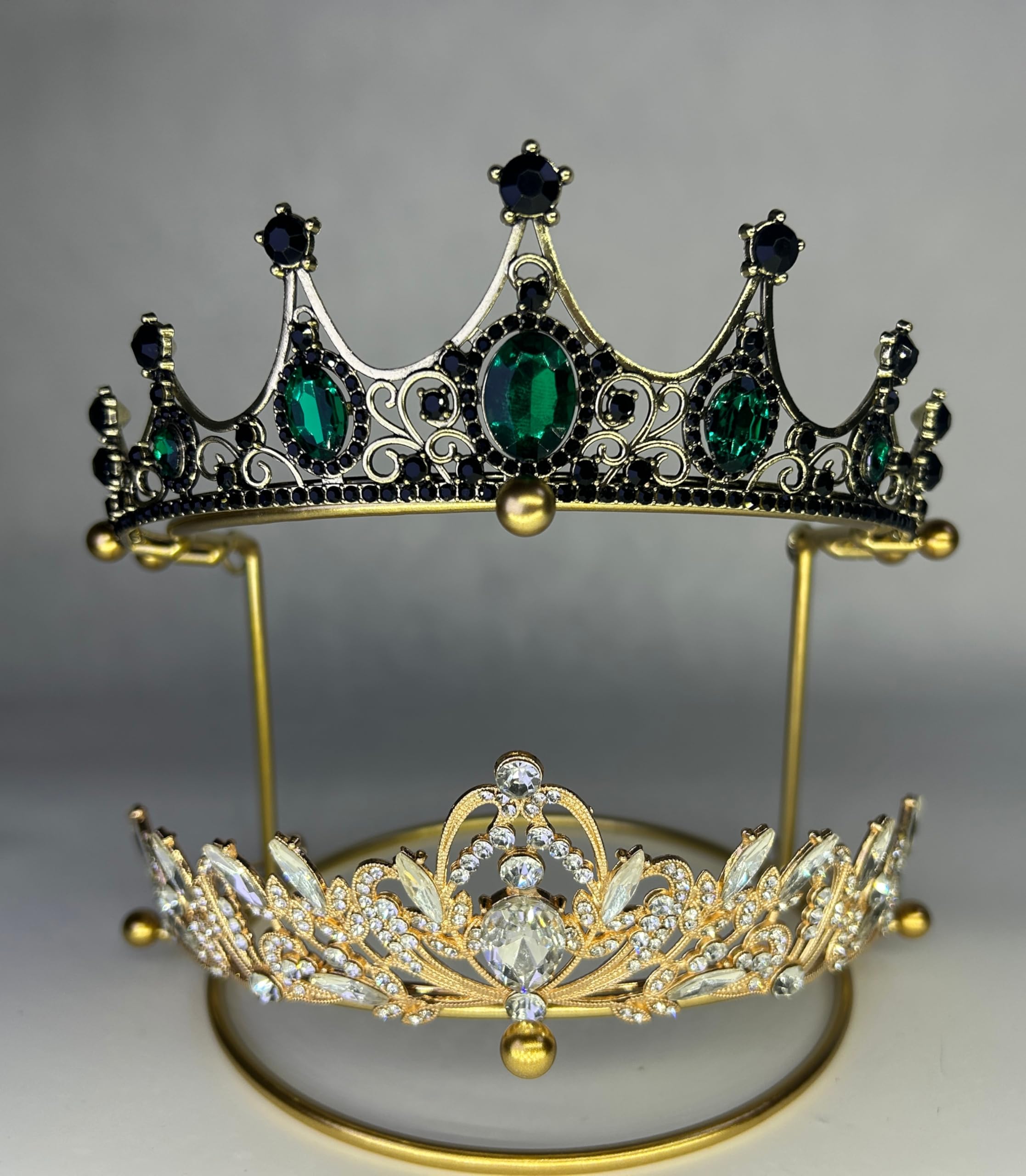 Amazon.com: JINYEAH Crown Display 2-Tier Tiara Display Stand