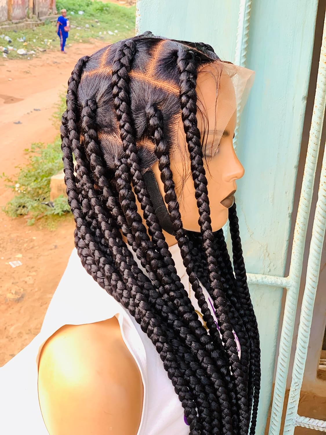 Jumbo knotless braid wig