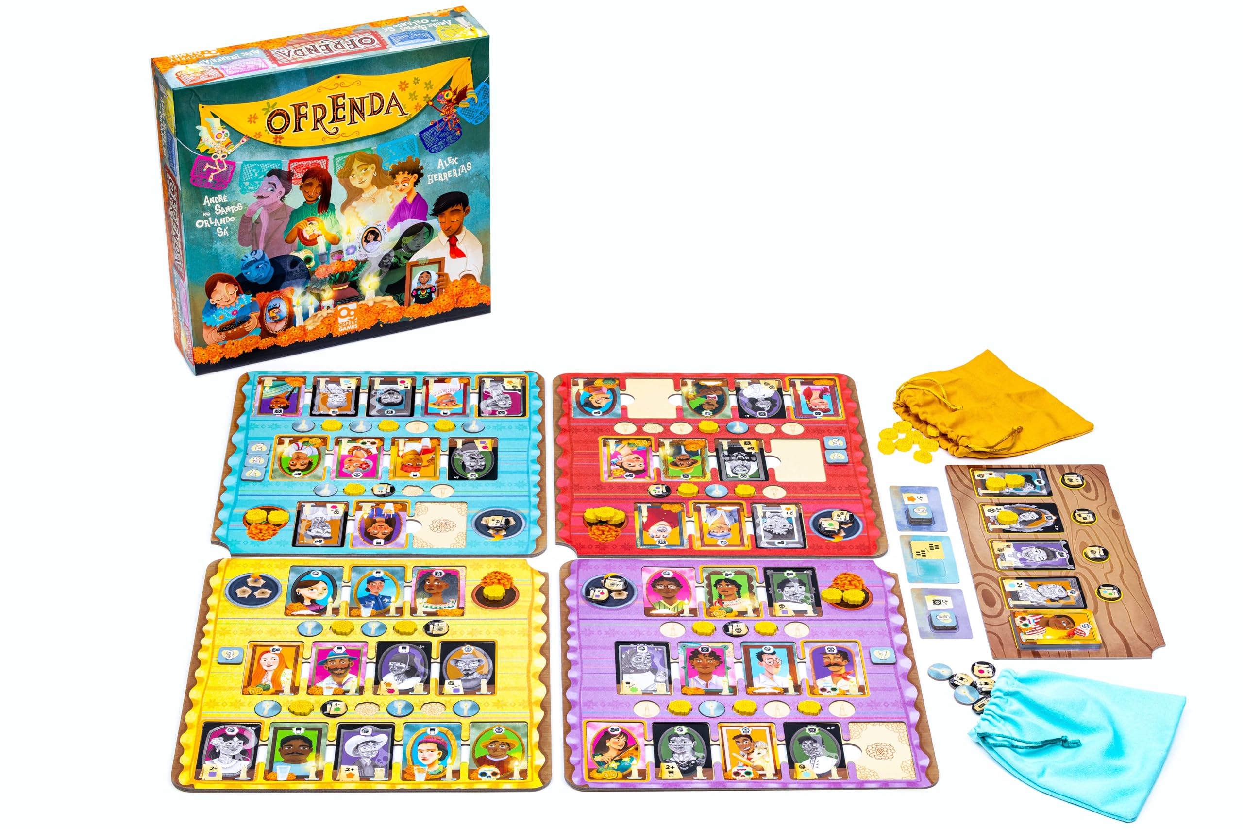 Osprey Games Ofrenda | Un Juego de Mesa Que celebra el día de los Muertos | 1-4 Jugadores | 60 Minutos de Tiempo de Juego | A Partir de 14 años
