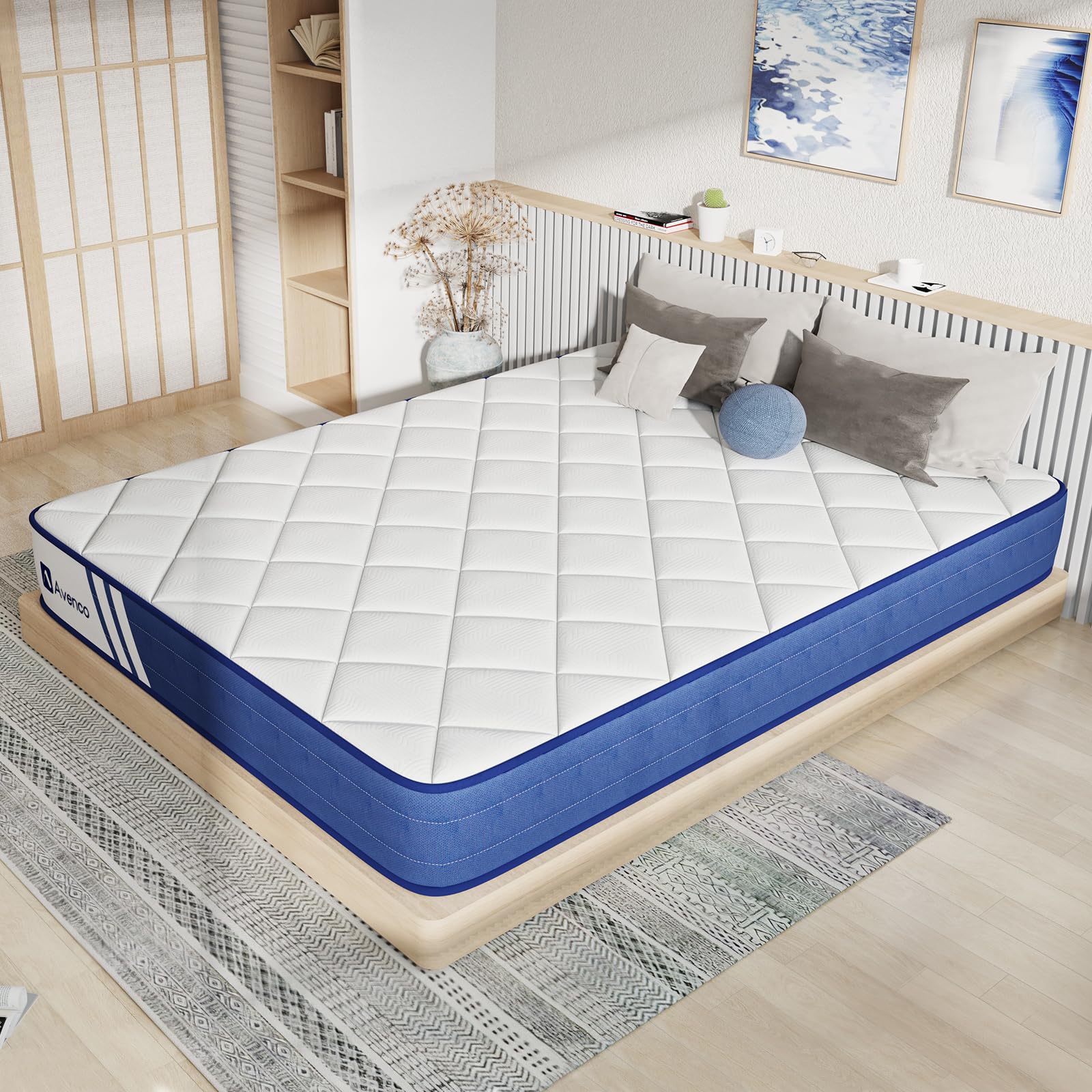 Amazon｜Avenco マットレス ダブル 高反発マットレス やや硬め 極厚  
