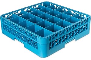 25 Compartment Carlisle Glass Rack with Extender