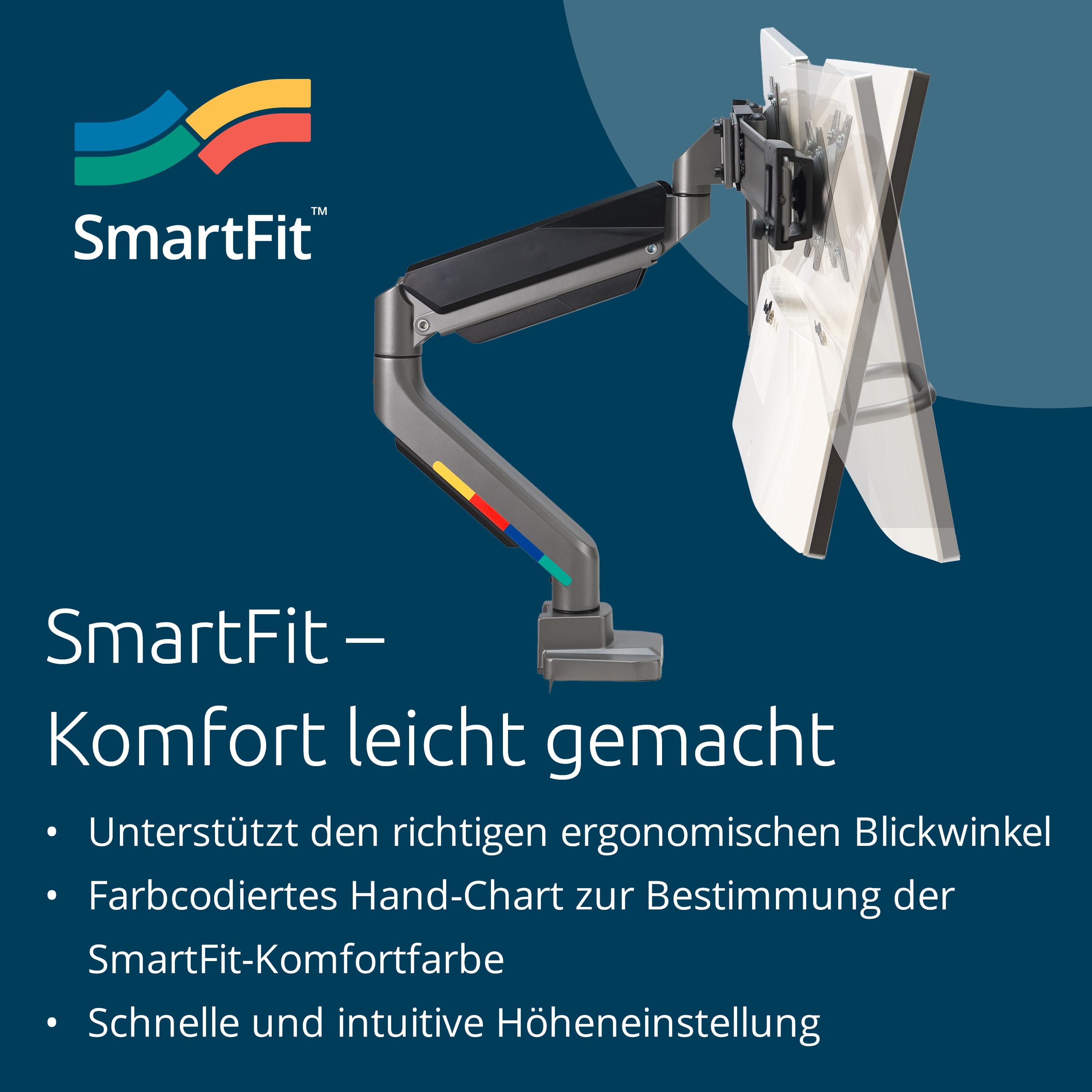 Kensington SmartFit Dual Monitor Arm – Bild 2