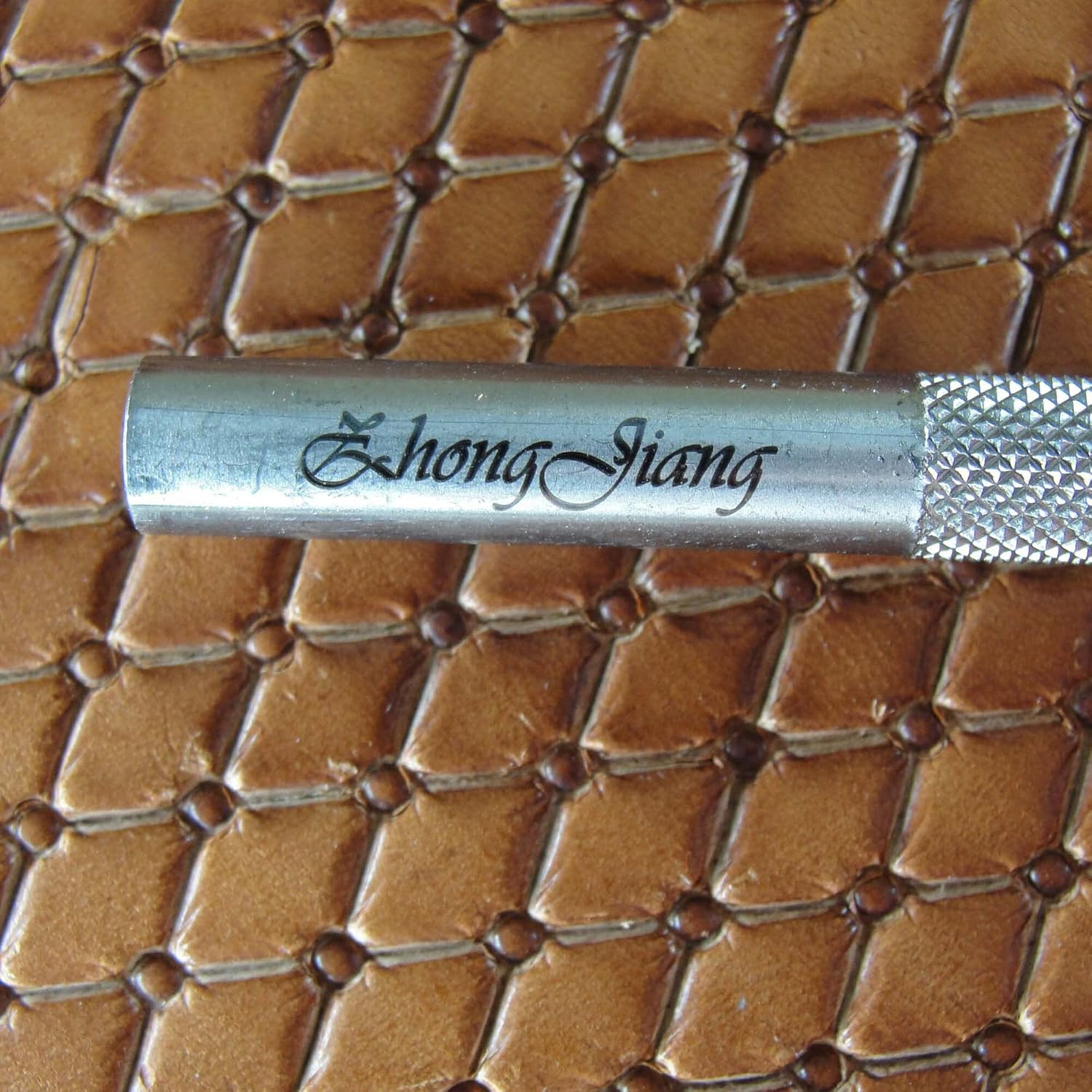 Small Tufted/Quilted Pattern Leather Stamp, Stainless Steel Leather Stamping Tool, Zhong Jiang Leathercraft Stamp