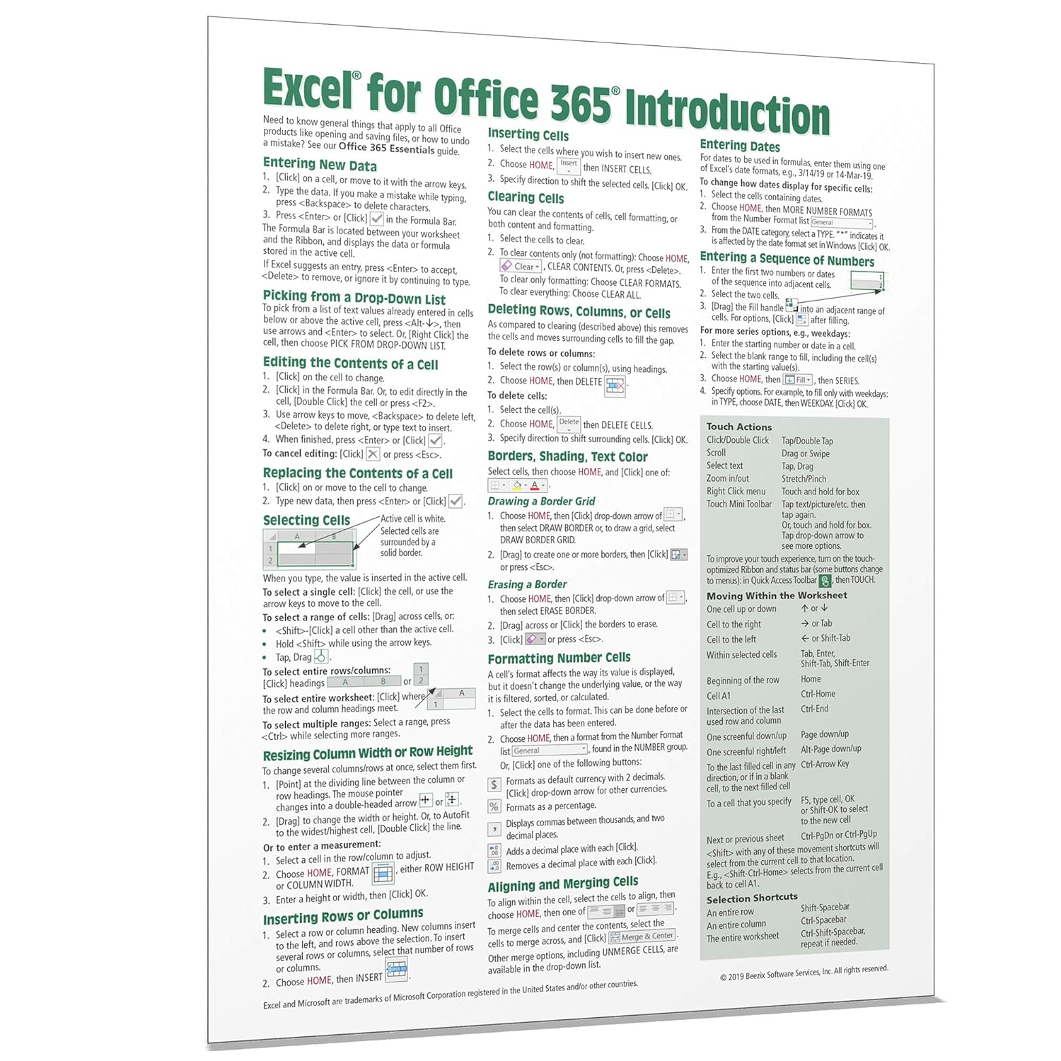 Excel Quick Reference Guide - Windows Version Bahrain | Ubuy
