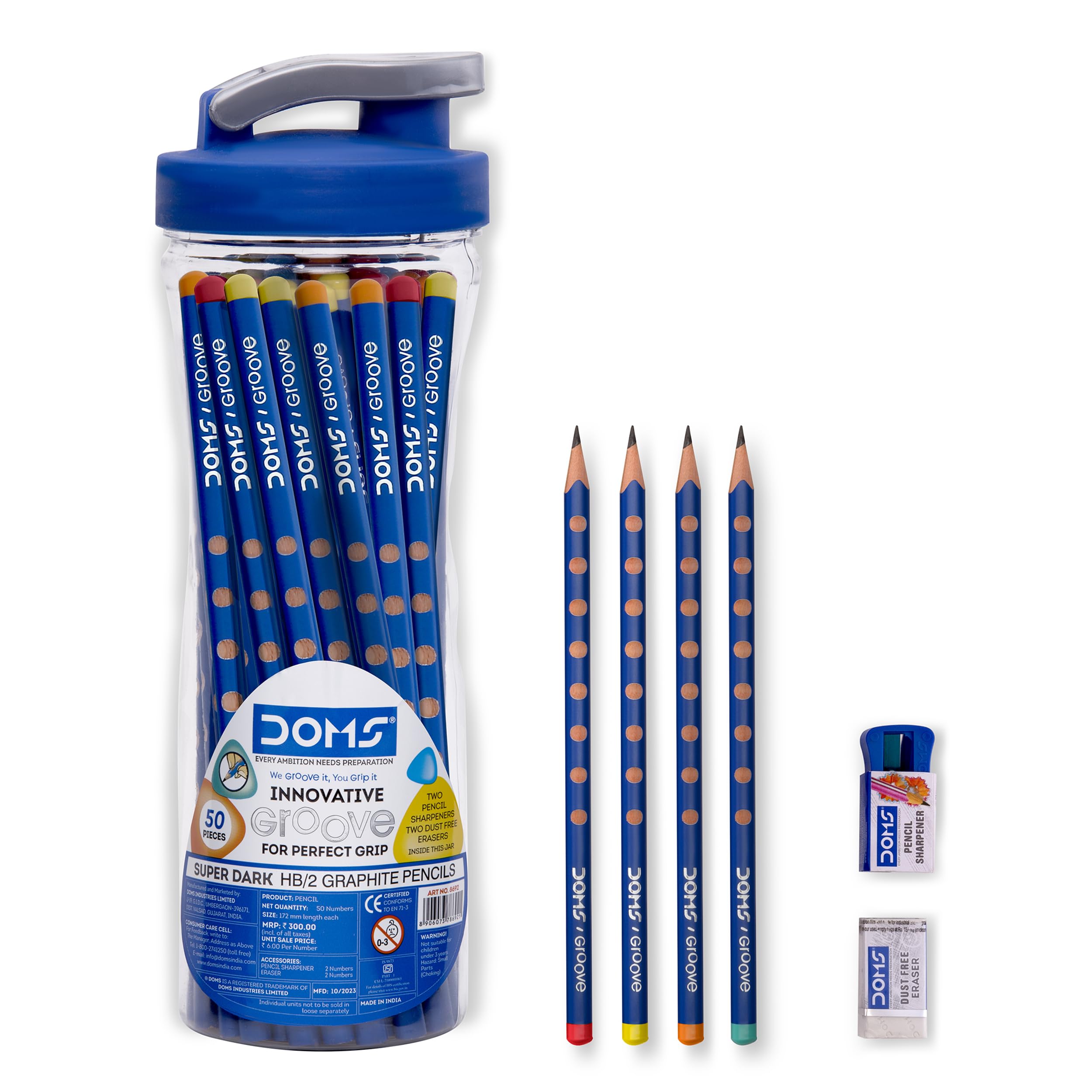 KERMIT SHEET!! DAMNGOOD ダムグッド Doms Groove Super Dark HB/2 Graphite Pencils Jar Pack | Innovative