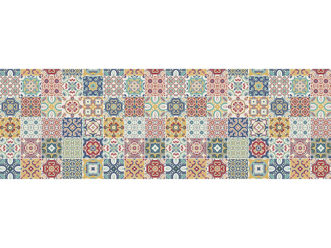 Oedim - Decorazione da parete per cucina, effetto piastrelle | vinile ecologico | pannello in vinile laminato | parete da cucina | 180 x 60 cm | protezione per parete cucina | decorazione
