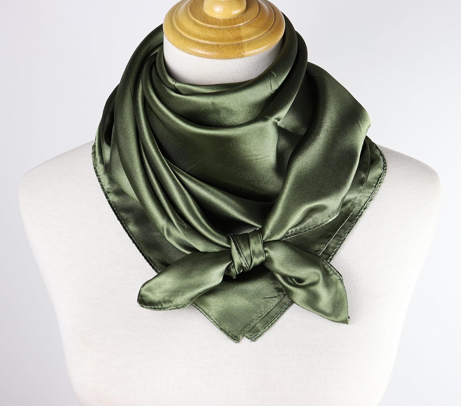 vabovin Satin Head Scarf for Women Solid Color, 35×35 in | Silk Feel Neckerchief, Hair Scarf, Fashion Bandana, Headscarf, Headband, Hair Wrap Sleeping, Daily Fashion Styling