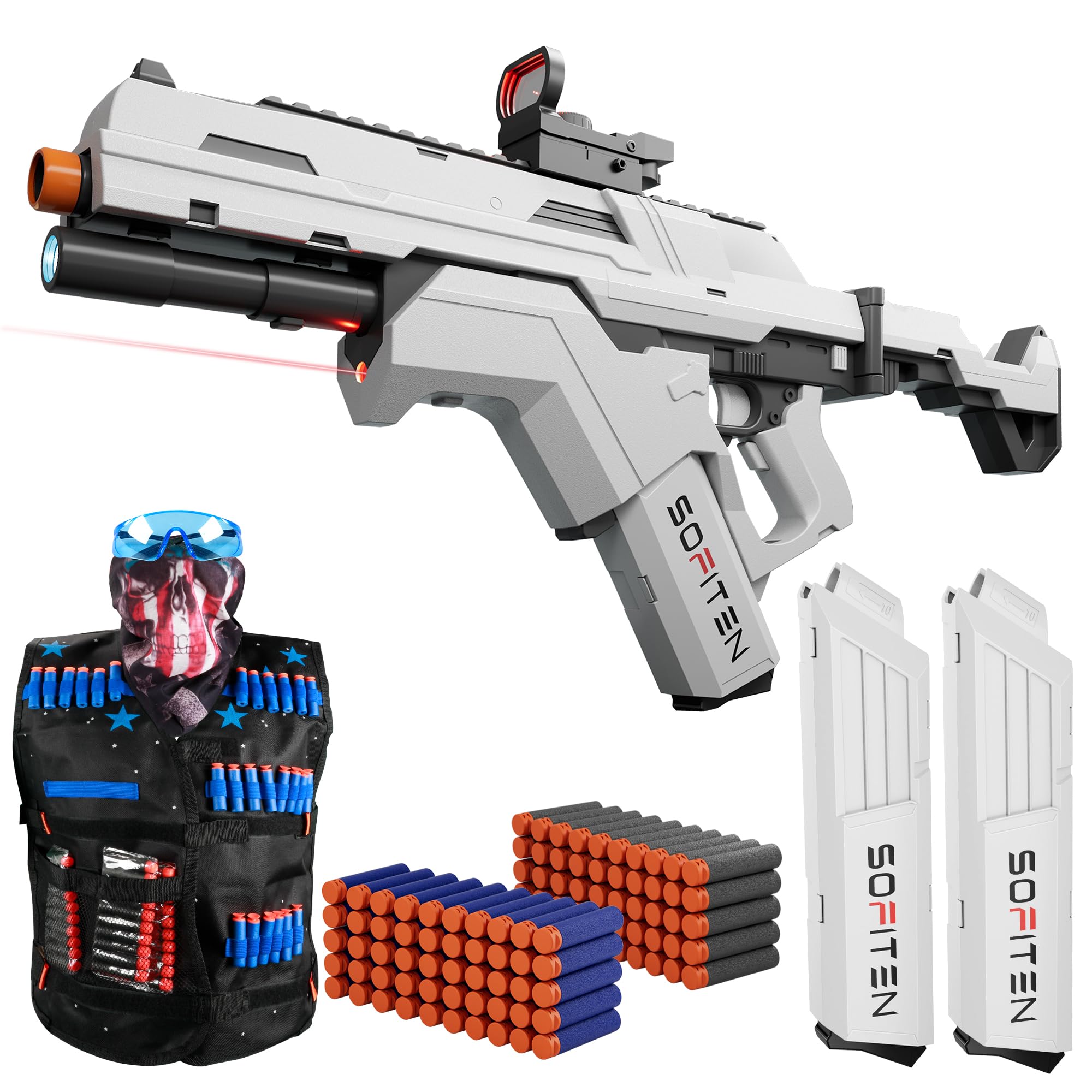 Amazon.com: SOFITEN Toy Gun Automatic Sniper Rifle Tactical Vest