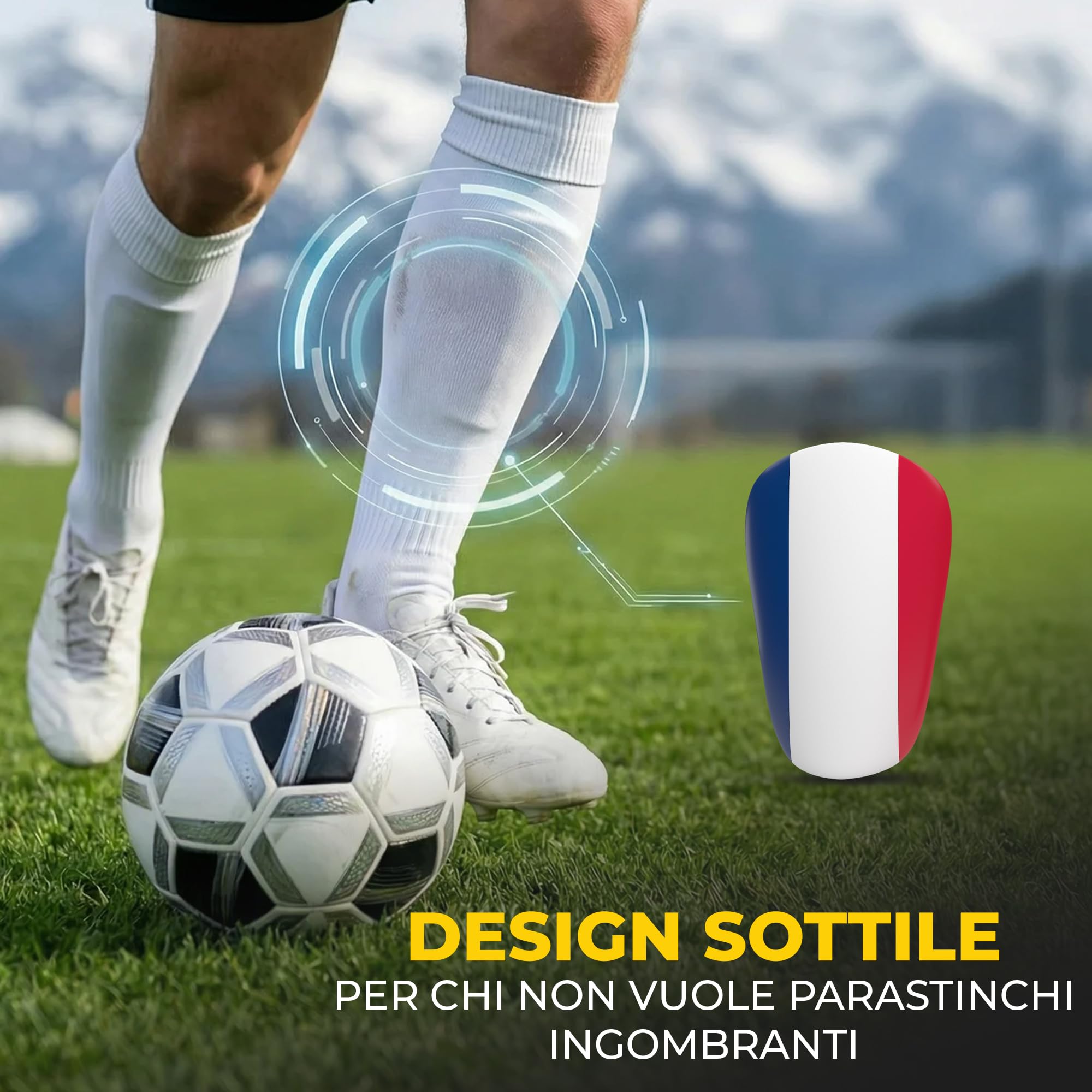JDP Mini Parastinchi, parastinchi extra piccoli calcio uomini, gambali antiscivolo bambini calcio, shin guards Edizione Mondiali