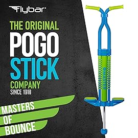 Flybar Master Pogo Stick for Kids Ages 9+, 80-160 lbs - Easy Grip Handles - Active Exercise Toy for Tweens & Teens - Outdoor Toy with Non-Slip Foot Pegs for Boys and Girls - No Assembly Needed