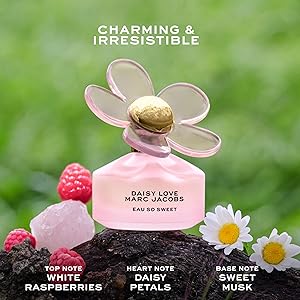 Marc Jacobs Daisy Love Eau So Sweet Eau de Toilette Floral Women's Perfume With Notes of White Raspberries, Daisy Petals & Sweet Musk