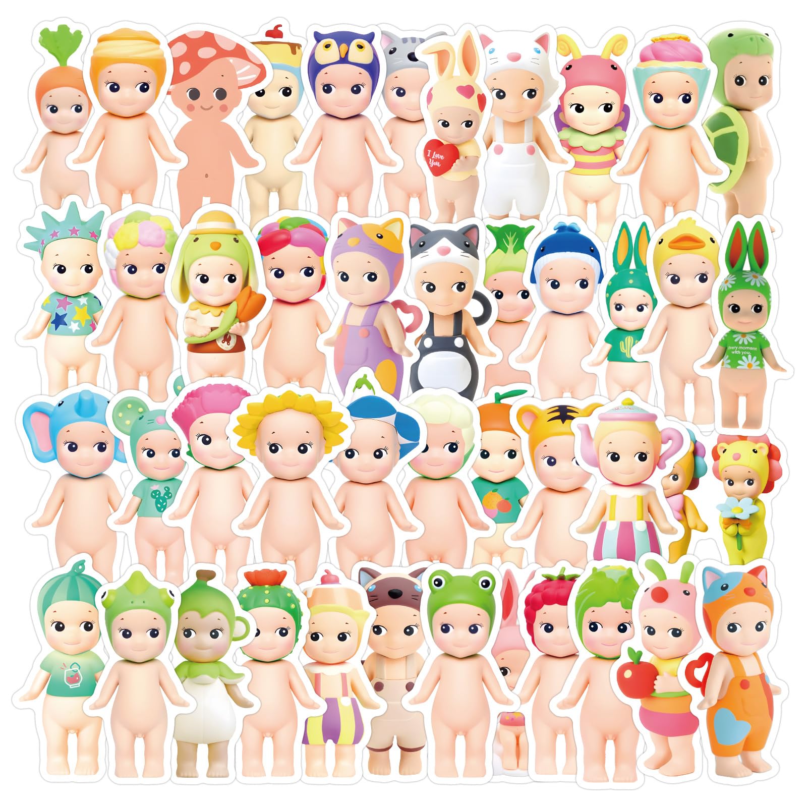 110pcs Sonny Baby Stickers for Kids,Vinyl Waterproof Stickers for Laptop,Skateboard,Water Bottles,Phone,Cartoon Characters Stickers for Boys,Teens Adult