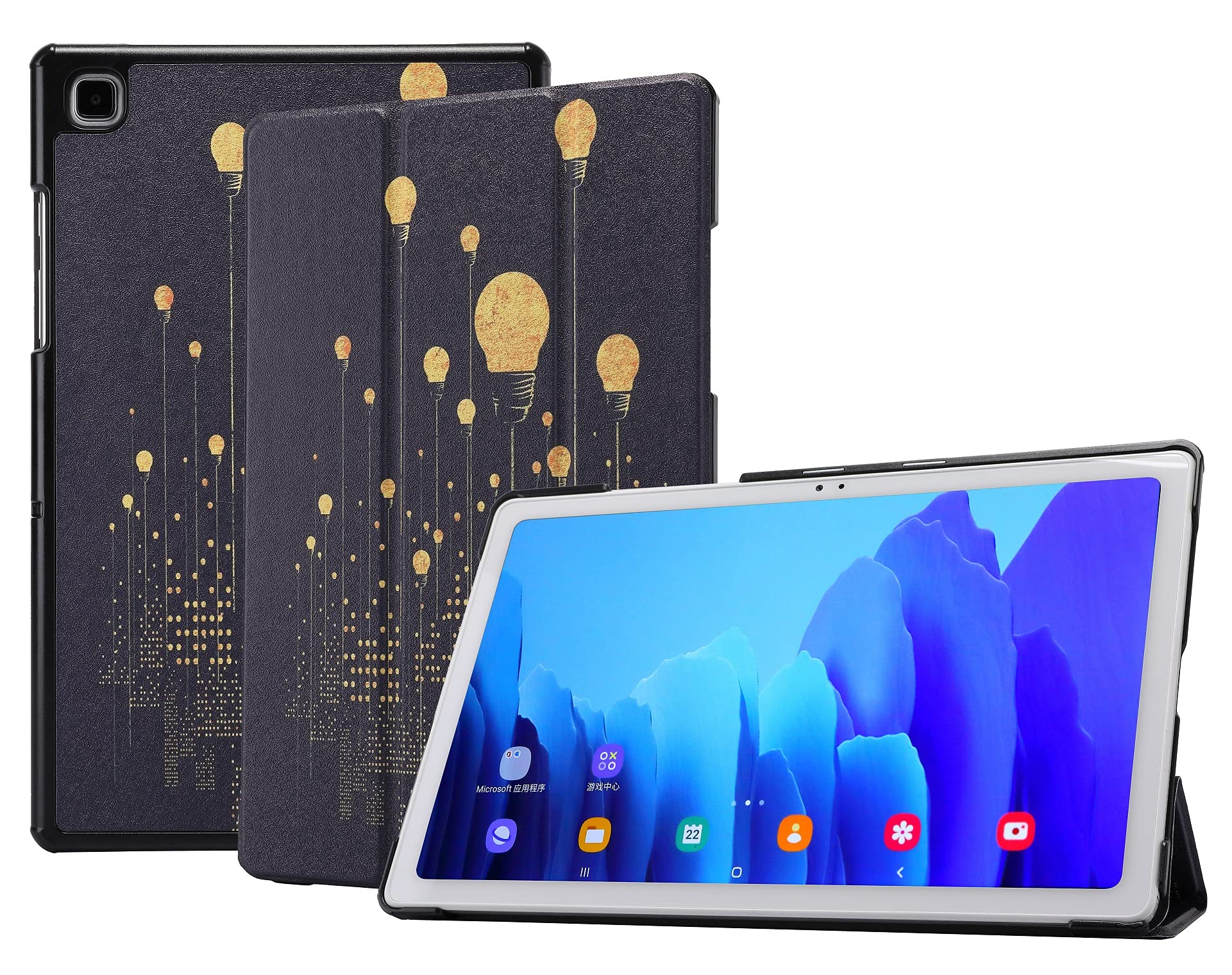 SwooK [Auto-Wake Sleep] Slim Case For Galaxy Tab A7 10.4 Inch 2020 Model T500 T505 T507 Tri-Fold Stand Hard Shell Protective Cover,Tablets (B09HGTV4WF) Amazon Price History, Amazon Price Tracker