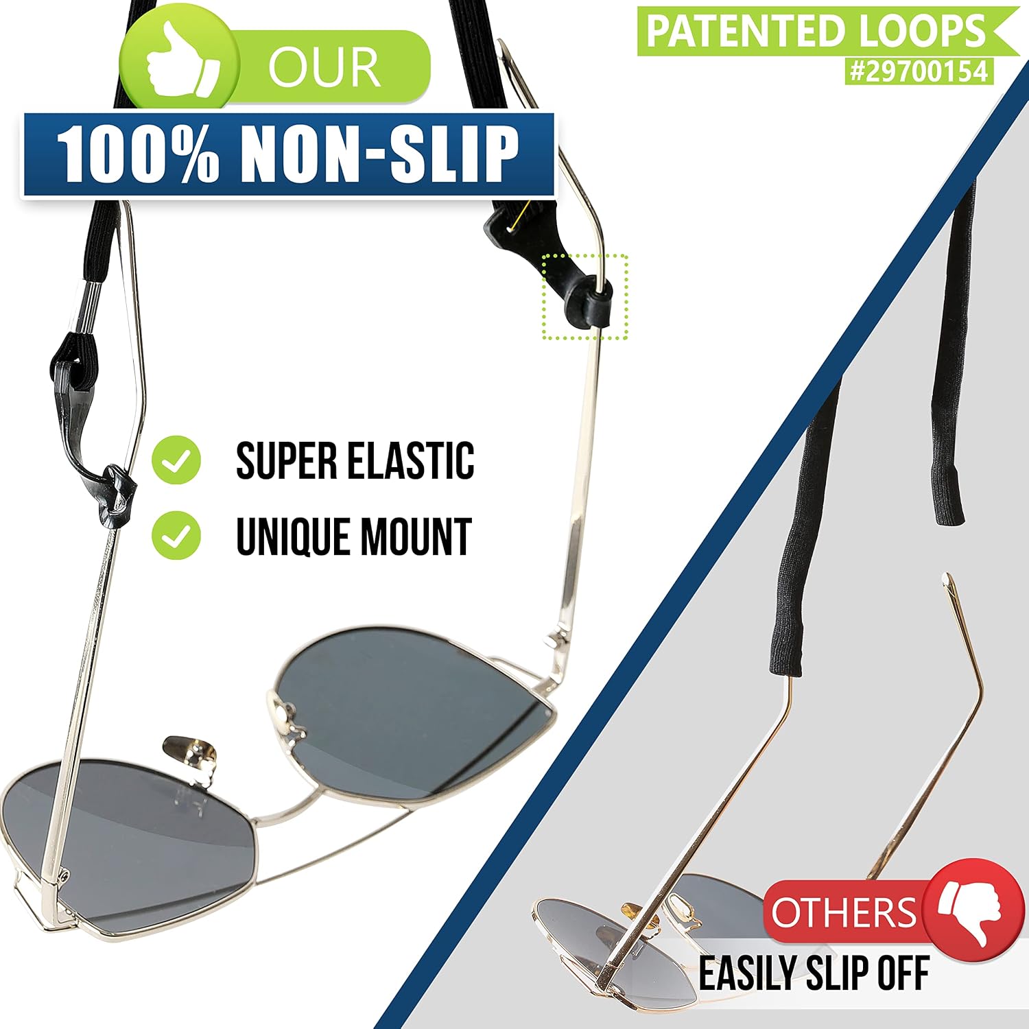 SIGONNA Eye Glasses String Holder Straps - Sports Sunglasses Strap for Men Women - Eyeglass Holders Around Neck image 3
