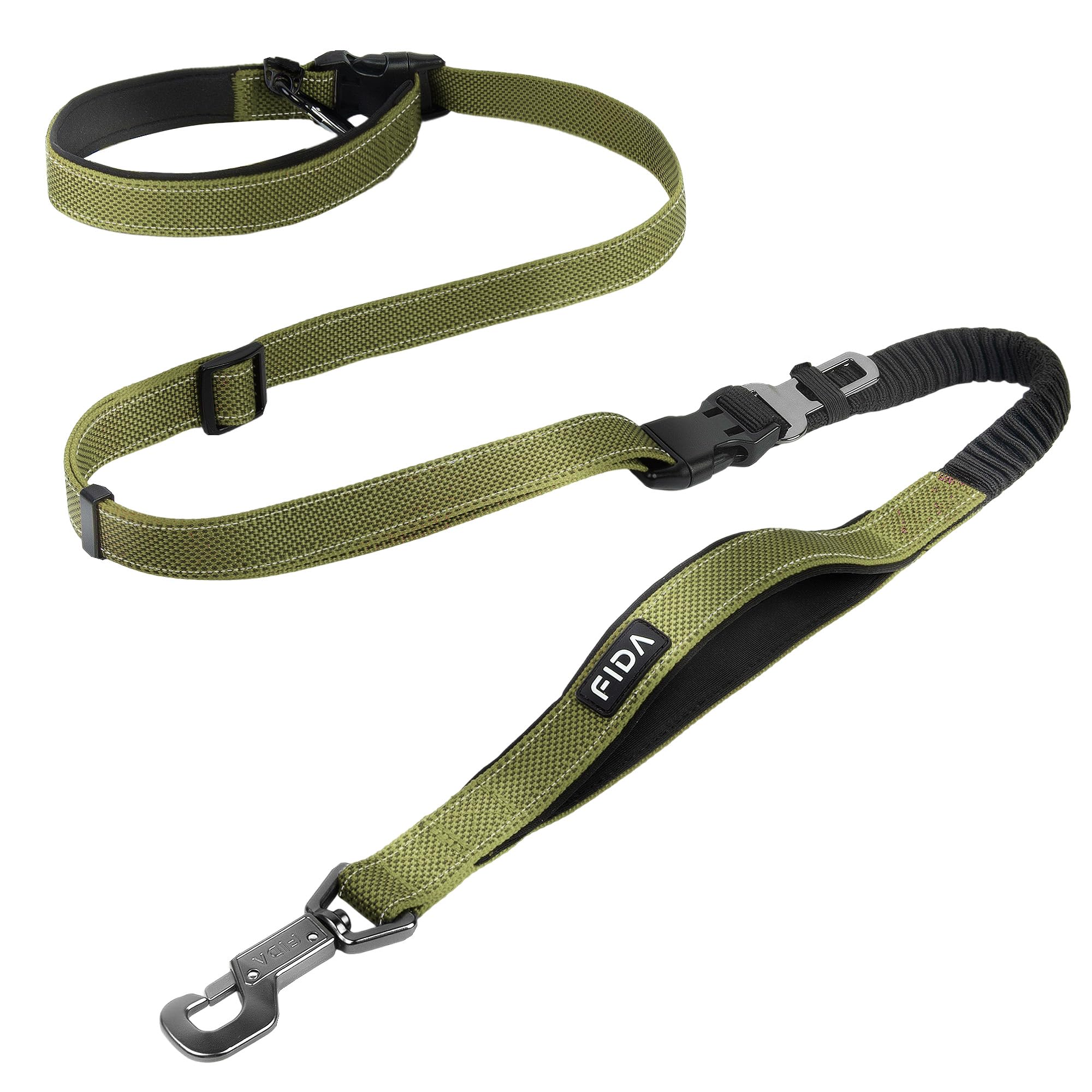 Fida 6-in-1 Hands Free Dog Leash Heavy Duty, Waist Corssbody Dog Leash