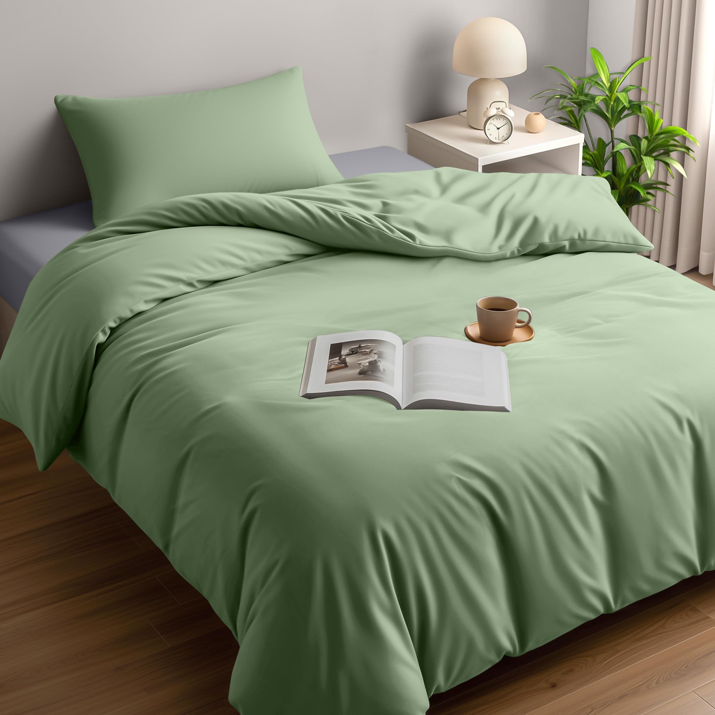 Utopia Bedding Duvet Cover Double - Soft Microfibre Polyester - Bedding Quilt Cover Set, with Pillow cases (Grey) — view 35