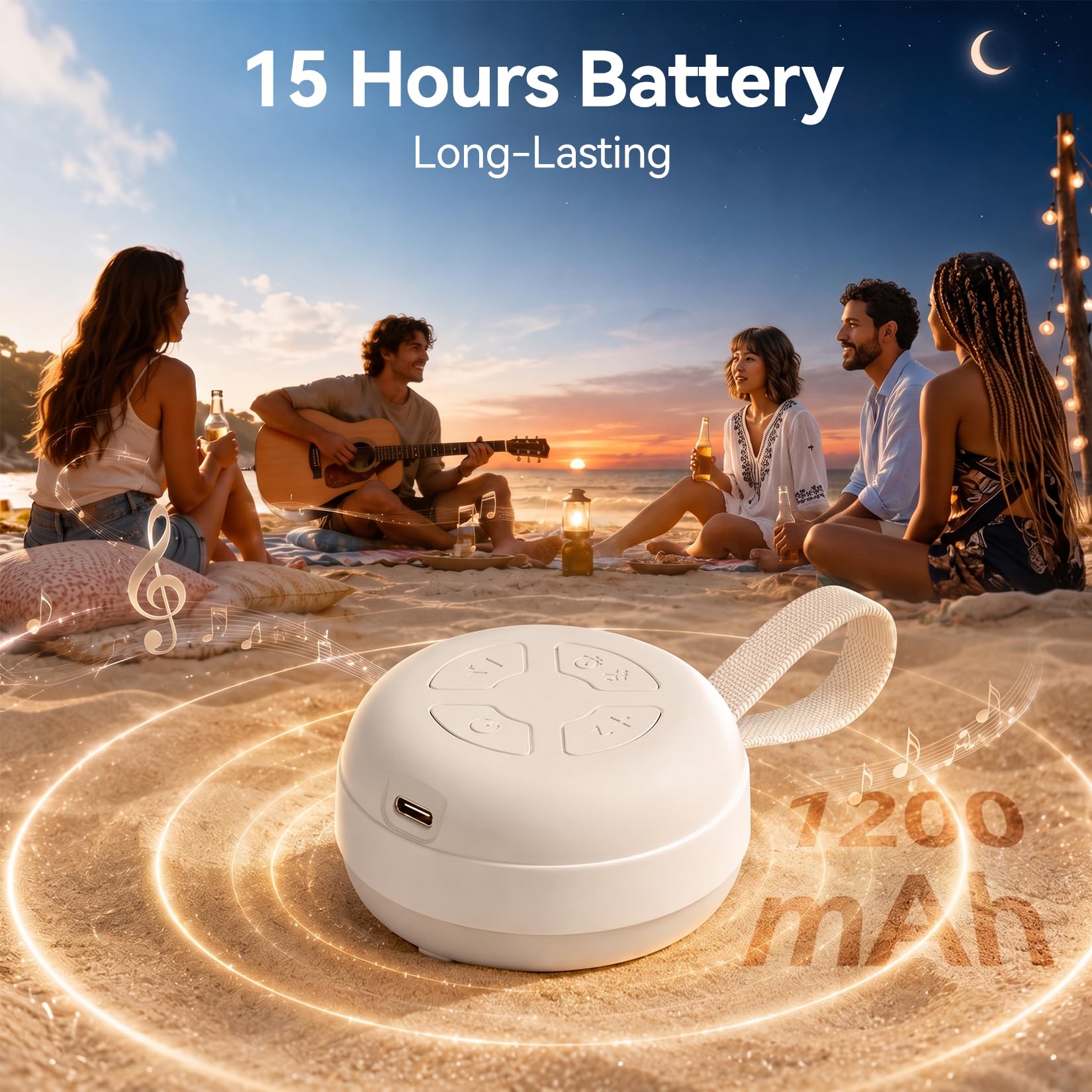Máquina de sonido portátil para bebé, ruido blanco, 12 sonidos relajantes, cancelación de ruido para viajes, oficina, guardería, baby shower, regalo de registro, chupete para bebés, niños y