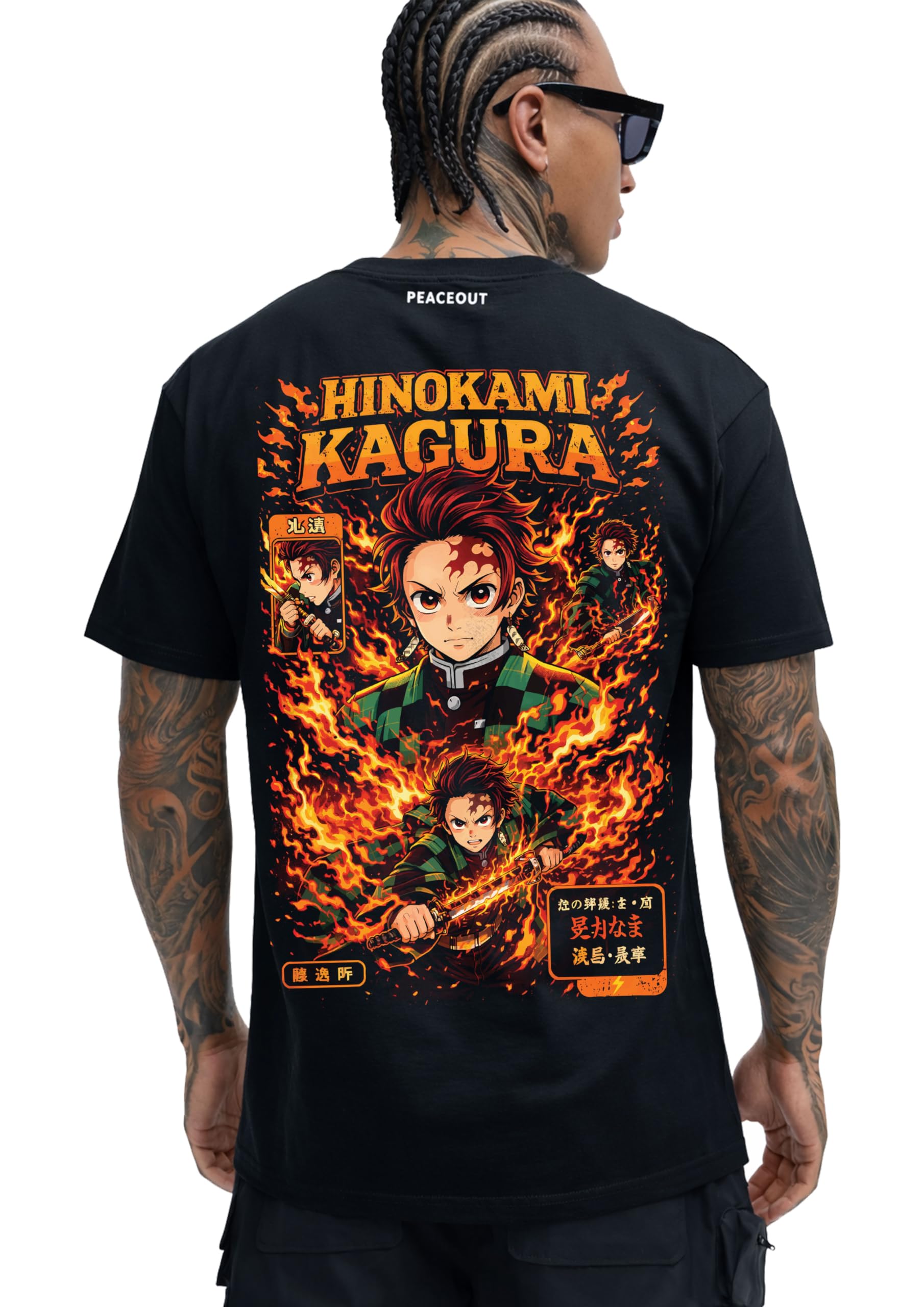 Anime Inspired T-Shirt, Unisex Regular Fit, Black, Cotton, Printed, Casual Tee for Men and Women-image-43