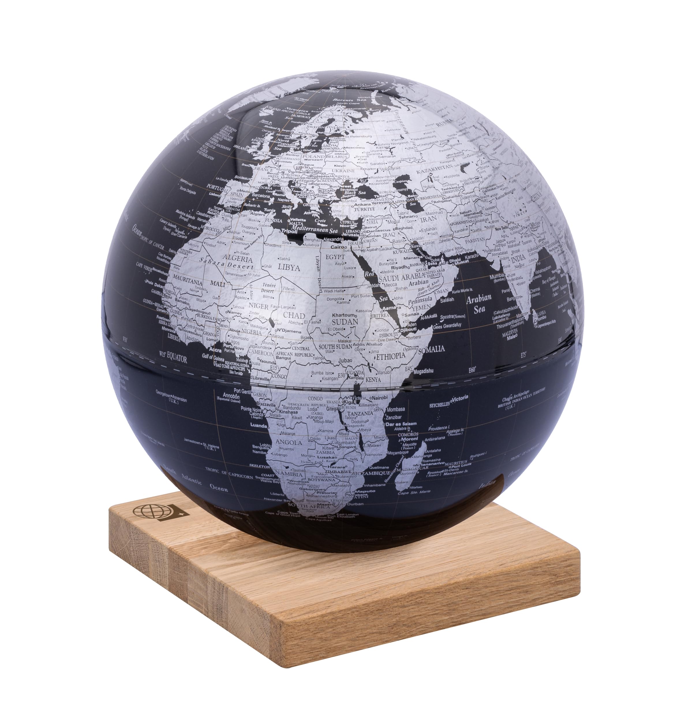 Globe terrestre 25 cm EXPLORER TROIKA un cadeau en bois de chêne