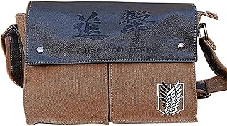 HAMIQI Attack on Titan Anime Cosplay Investigation Corps Canvas Students Messenger Borsa a tracolla