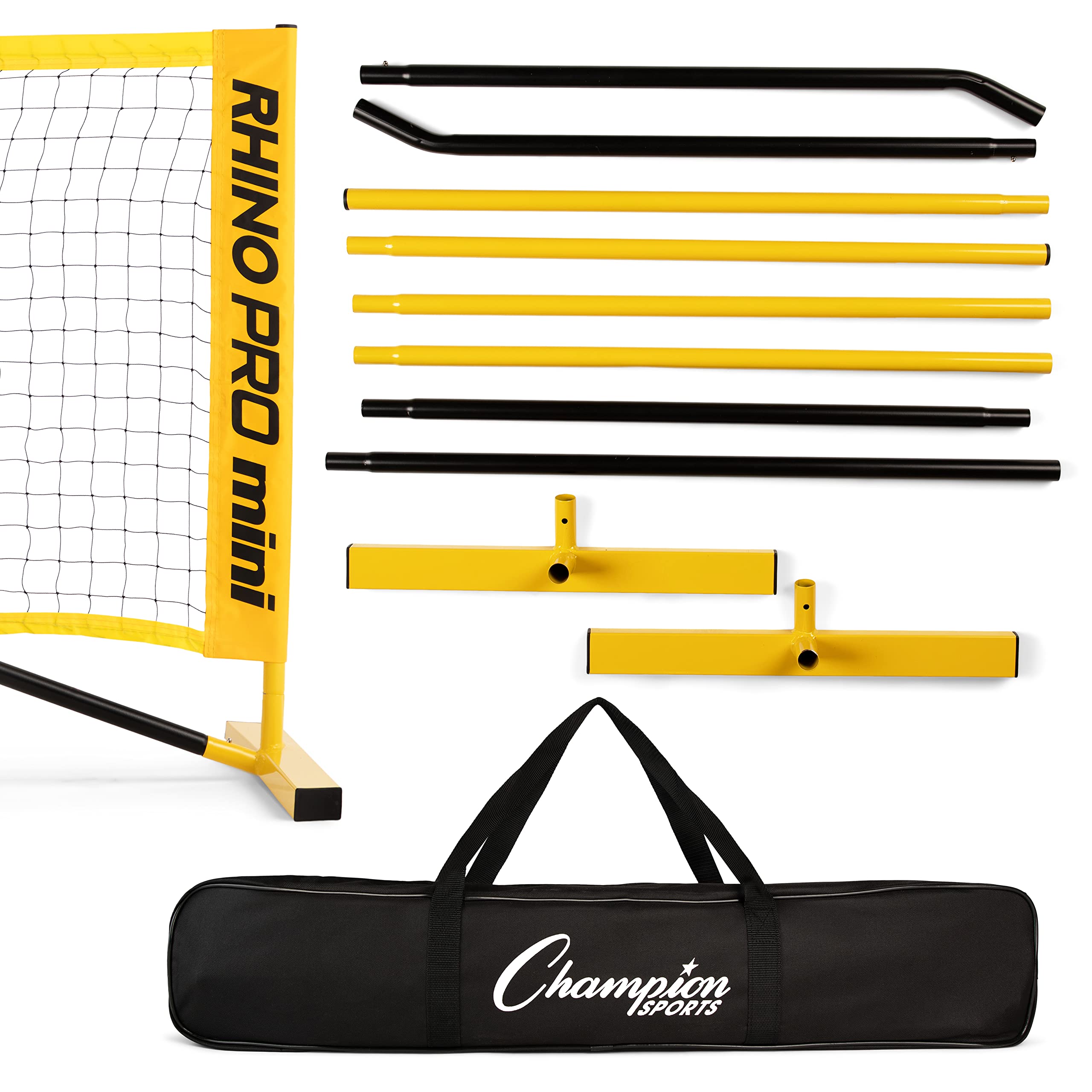 Champion Sports Adjustable Sport Net: Portable Sport Game Net for Volleyball, Tennis, Pickleball, and Badminton - Multiple Widths