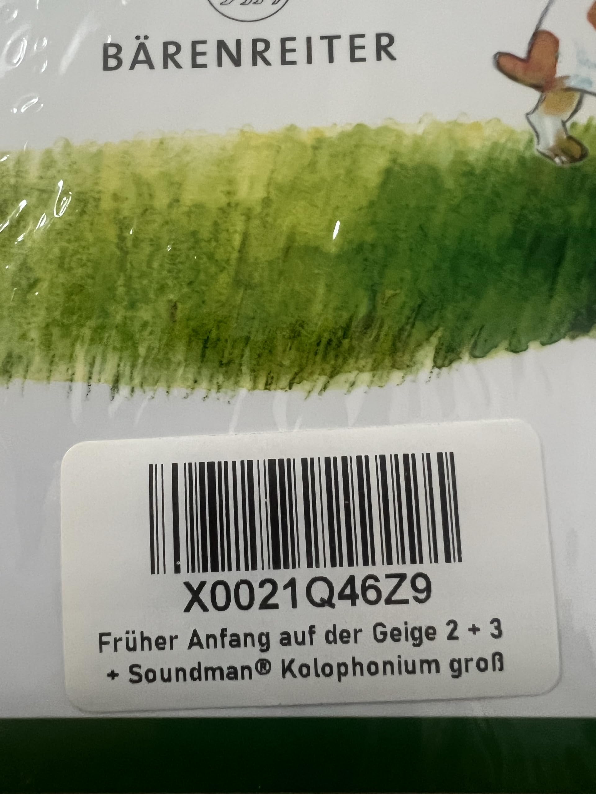 Früher Anfang auf der Geige Band 2 + 3 | Eine Violinschule für Kinder | Saßmannshaus | BA09672 + BA09673 | Bärenreiter Verlag | ISMN 9790006536474 + 9790006536467 | Soundman Kolophonium
