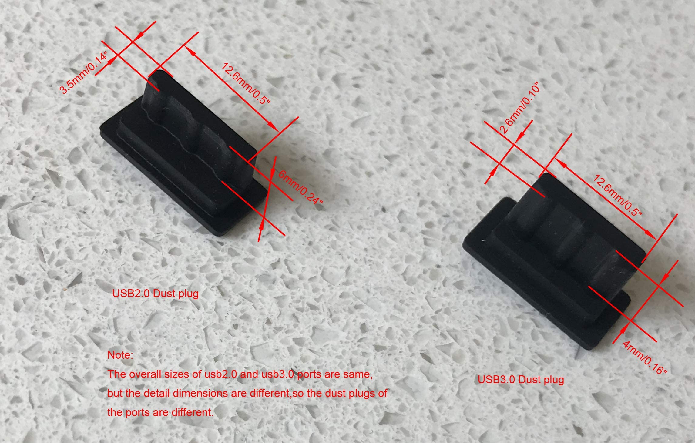 100er-Set Silikon-Staubschutzstöpsel Für Alle Anschlüsse – USB, HDMI, Lightning & Mehr – Schwarz | Universal-Kappen Für PC, Handy, Laptop