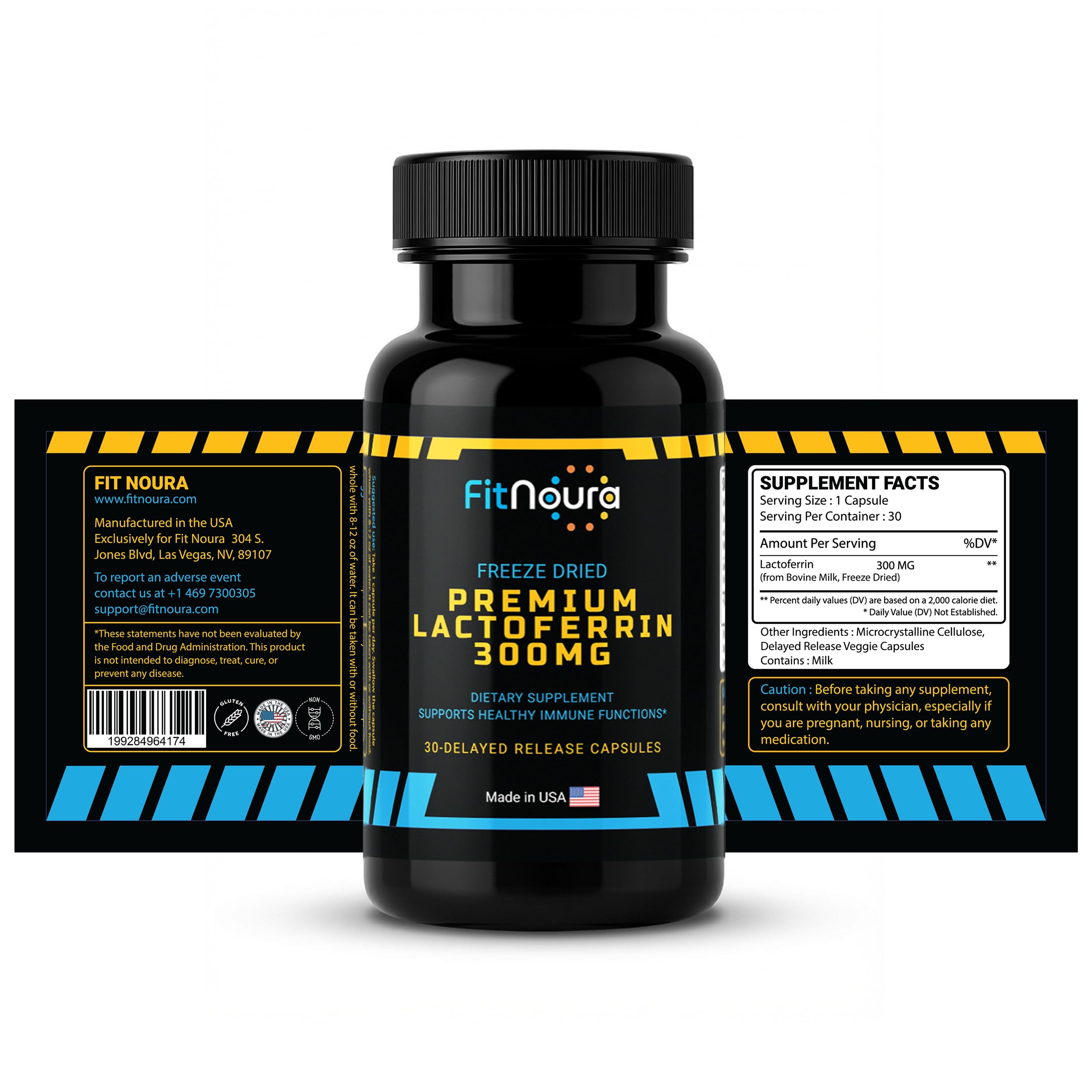 Enteric Coated Lactoferrin Supplement - Delayed Release Capsules | Grass Fed Bovine Lactoferrin | Immune Support, Boosts Immunity, Gut Health, Digestive Support | Low Lactose — Amazon image 8