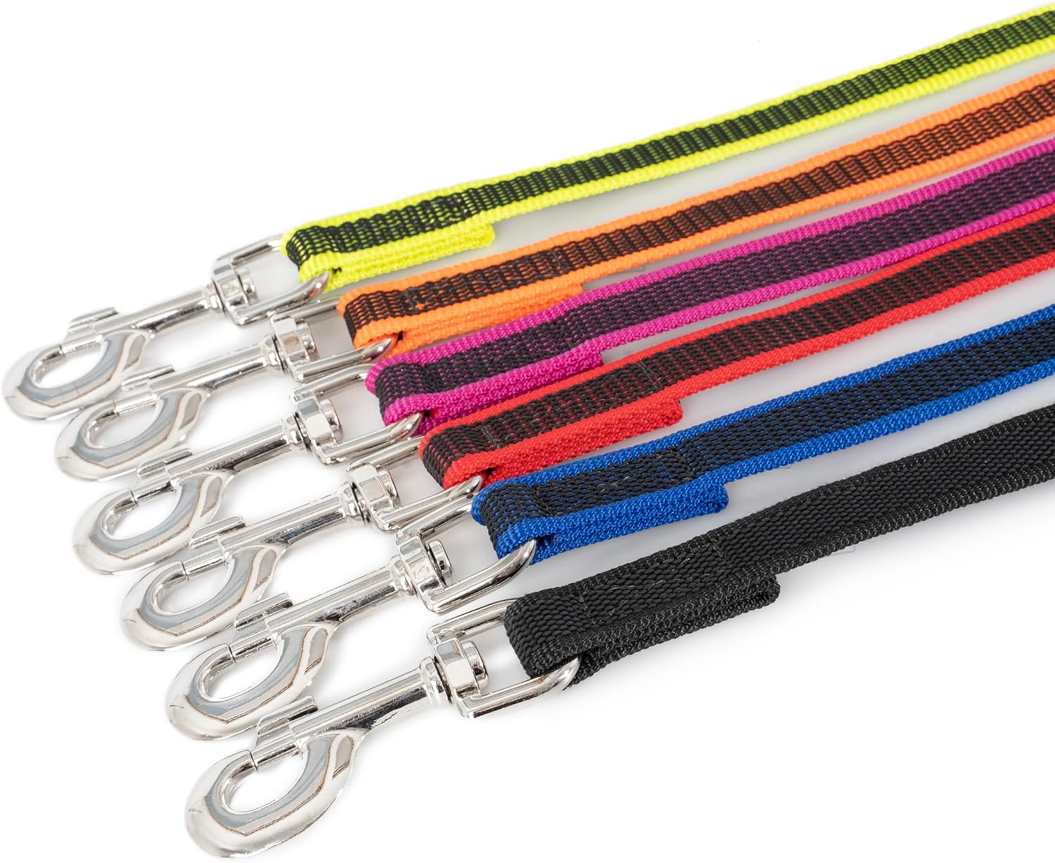 Julius-K9, 218GM-S10, Color & Gray Dog Lead with Handle, 14 mm x 10 m, Black and Grey