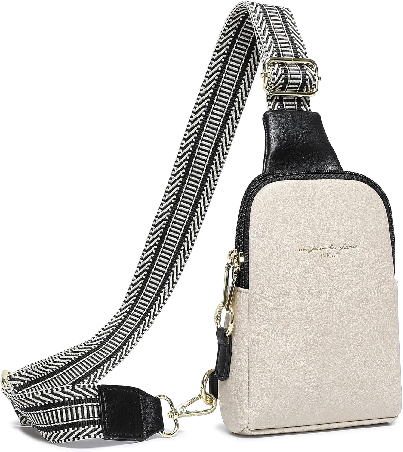 INICAT Small Sling Bag for Women Everyday & Travel Crossbody Bags Lightweight Cross Body Purses Vegan Leather