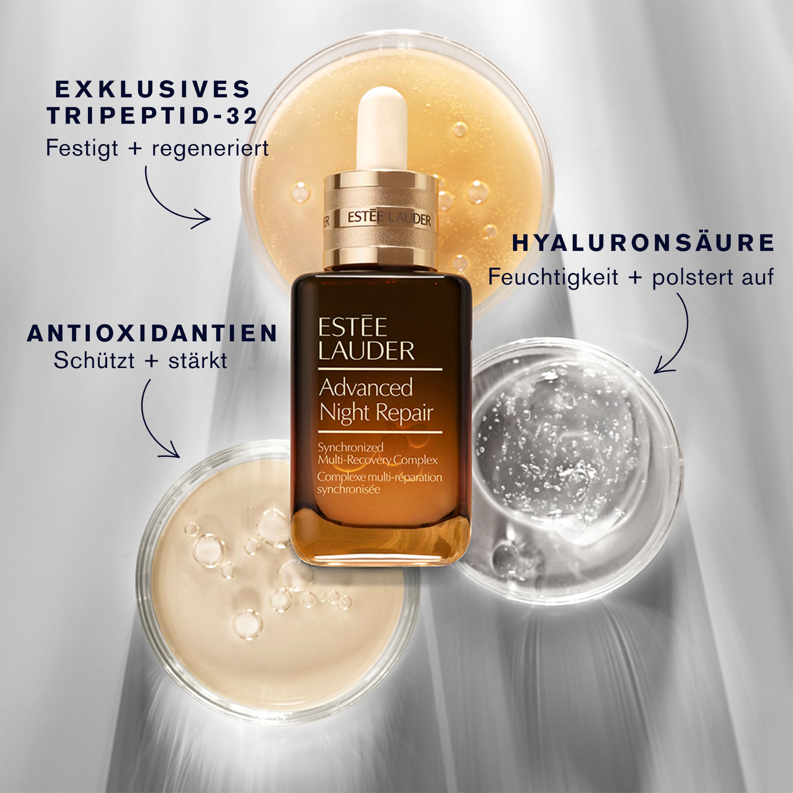 Estée Lauder Advanced Night Repair Synchronized Multi-Recovery Complex | Gesichtsserum mit Hyaluron & Peptiden | Für glattere, strahlendere & ebenmäßigere Haut | Für jeden Hauttyp, 115ml