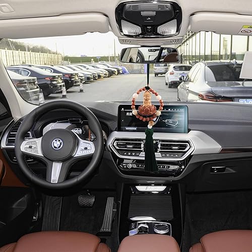 Miniatura 6 de Buda de protección para automóvil y hogar, para seguridad y salud, buena suerte, trae paz interior, curación, meditación estatua de madera de Pusa,