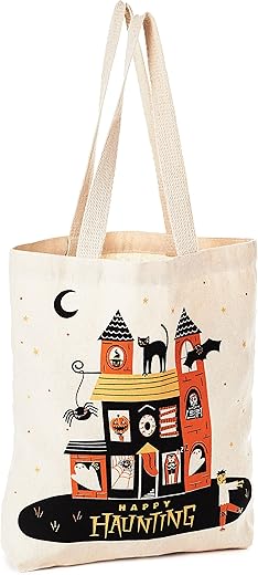 Hallmark 13″ Large Halloween Tote Bag (Haunted House)&hellip;