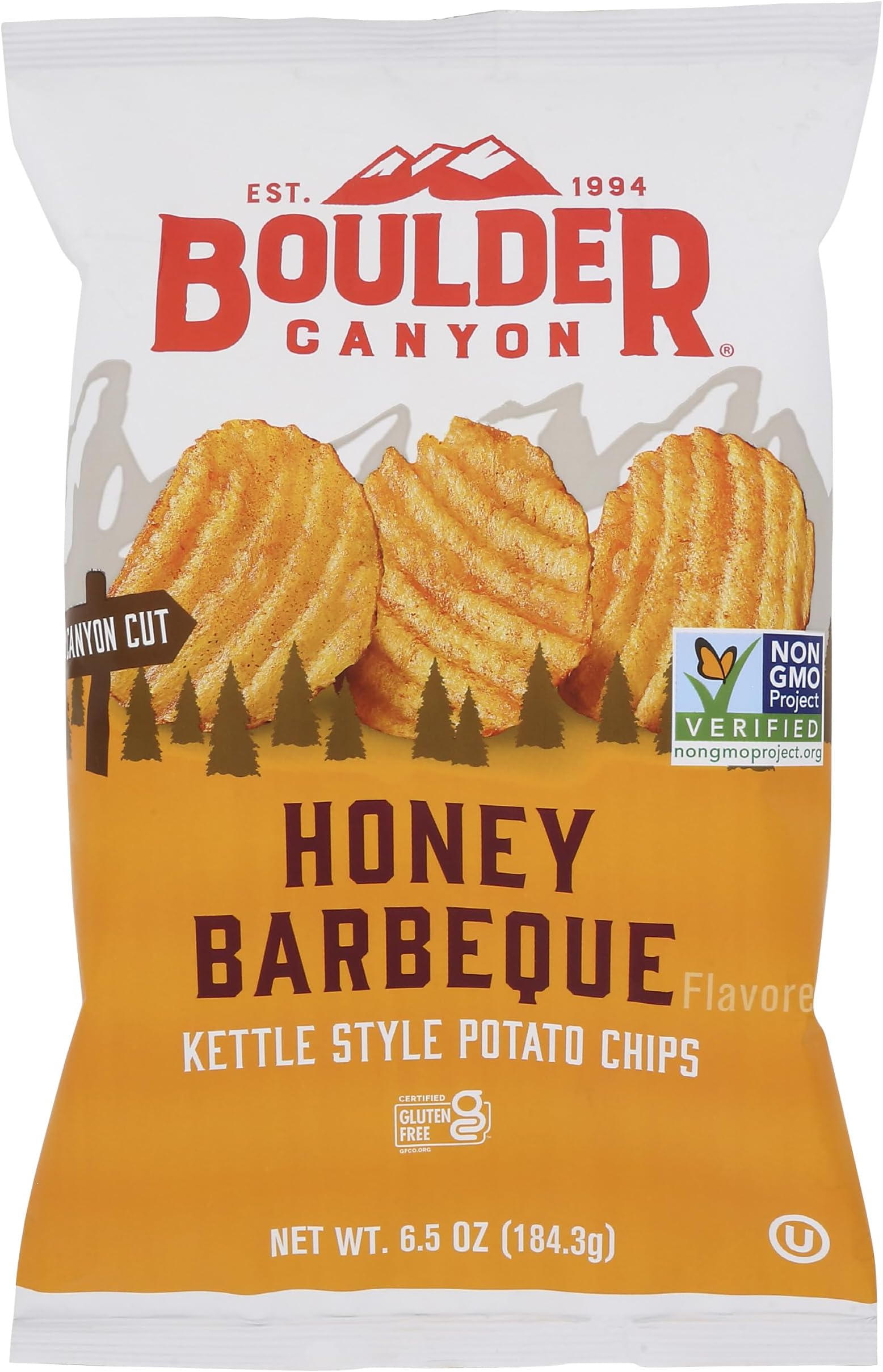 Boulder Canyon Chip Cut, Honey BBQ, 6.5 oz