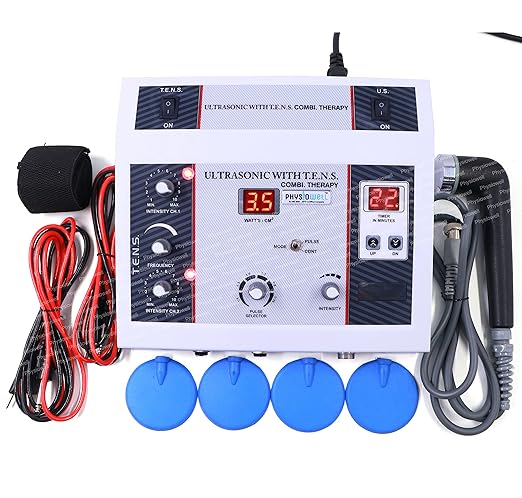 Physiowell Physiotherapy Machine Electrotherapy Combo for All Pain Relief Device Physiotherapy Equipment 2 Channel Tens with Ultrasonic Ultrasound