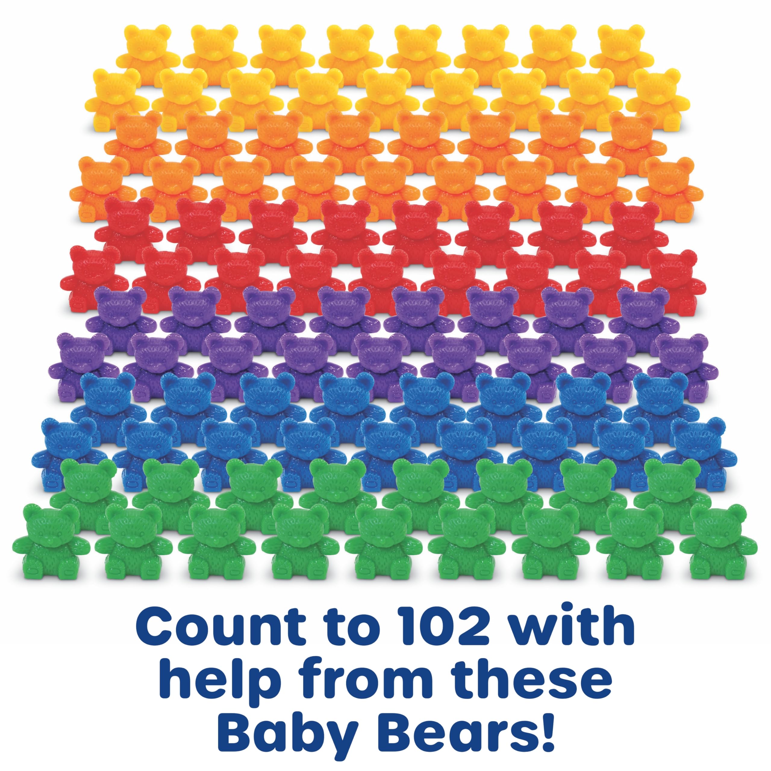 BABY BEAR SORTING SET 102 BEARS 6
